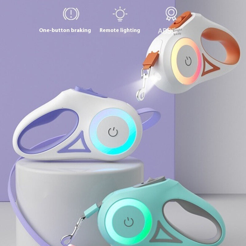 Laisse rétractable pour chien avec collier – Système automatique