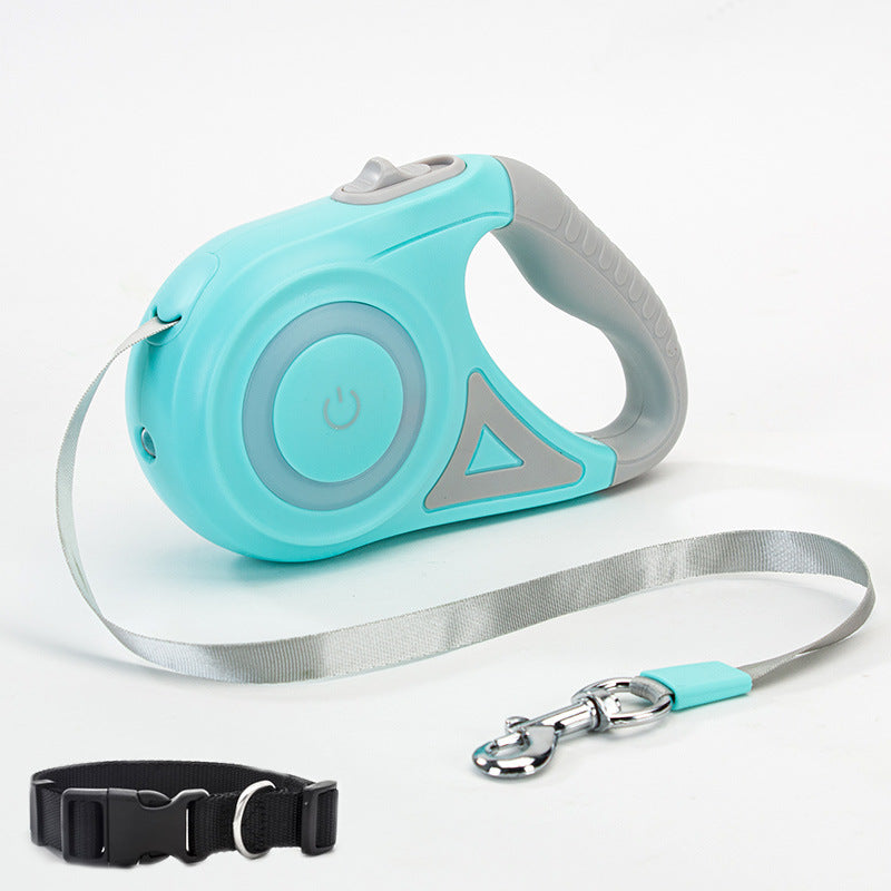 Laisse rétractable pour chien avec collier – Système automatique