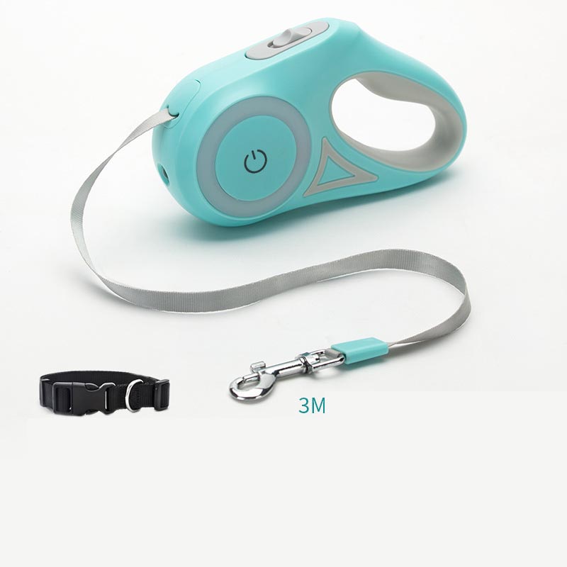 Laisse rétractable pour chien avec collier – Système automatique