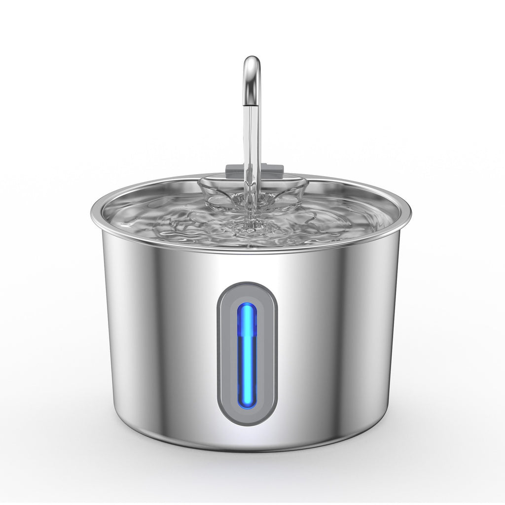 Fontaine à eau pour chat et chien – Inox 2,2L