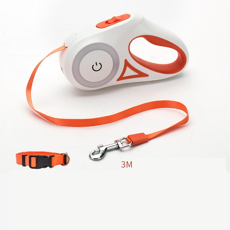 Laisse rétractable pour chien avec collier – Système automatique