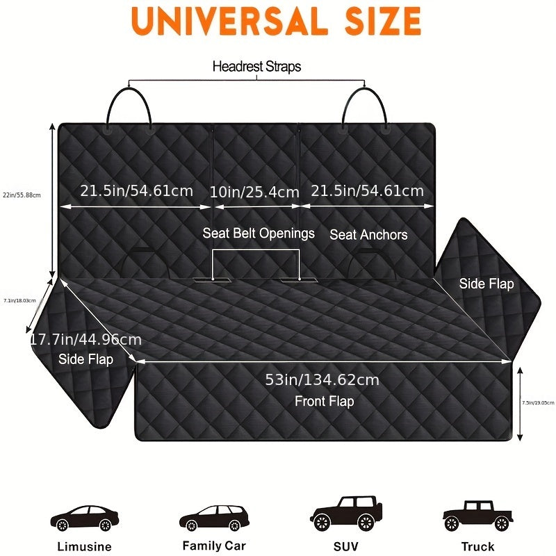 Tapis de voiture imperméable pour chien