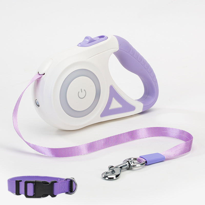 Laisse rétractable pour chien avec collier – Système automatique