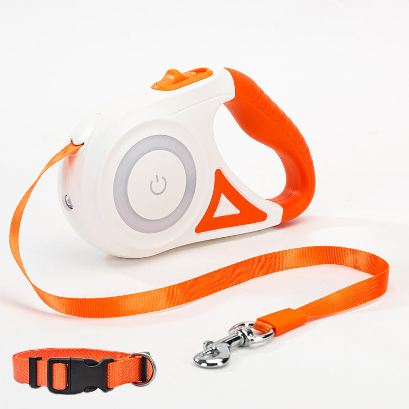 Laisse rétractable pour chien avec collier – Système automatique